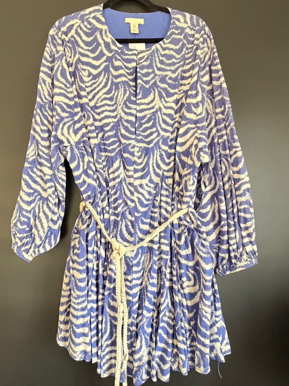 H&M Blue Dress With Belt